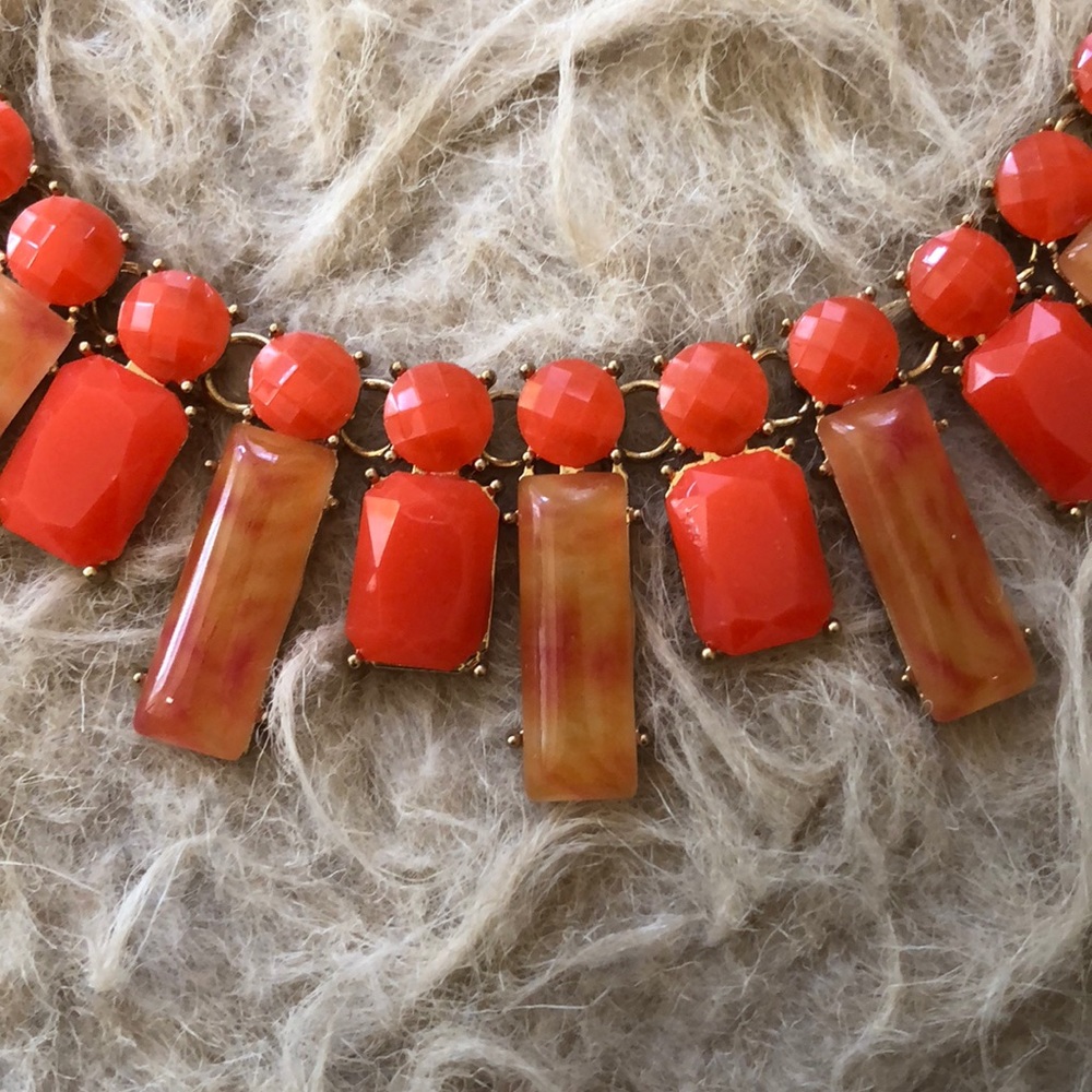 Coral stone necklace
